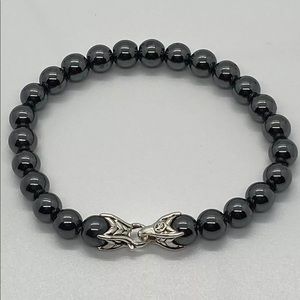 DAVID YURMAN Hematite Men Bracelet Sterl…